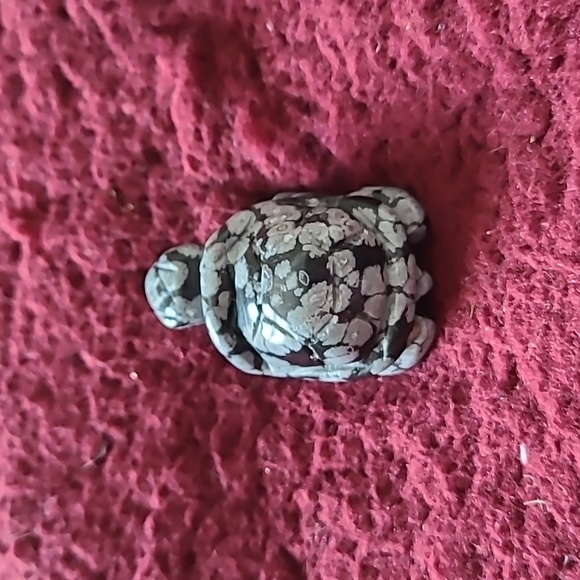 Snowflake Obsidian Turtle - Picture 4 of 4